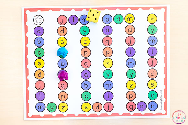 This rainbow editable alphabet activity is so much fun for preschool and kindergarten.