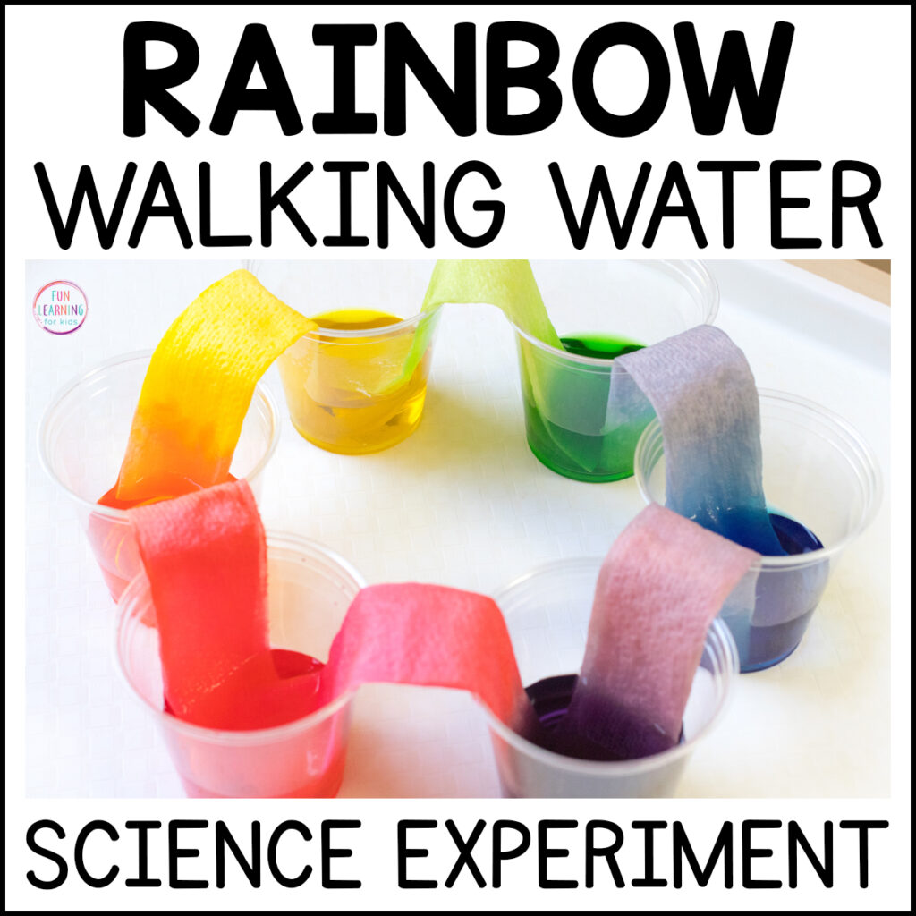 Rainbow Walking Water Experiment