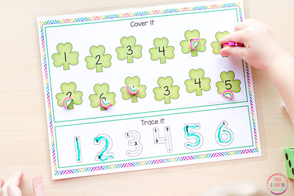 A fun St. Patrick's Day math activity for kids.