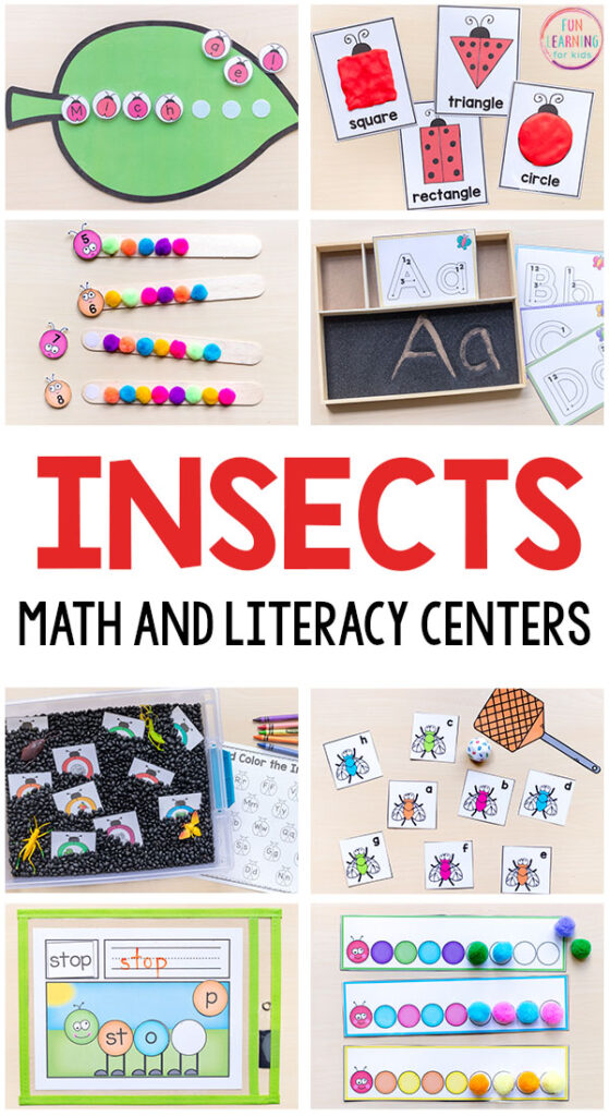 Insect Theme Printables for Pre-K and Kindergarten