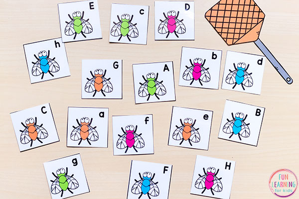 Swat the letter insect activity.