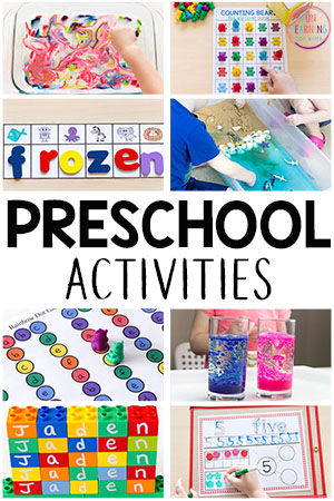 A list of fun and engaging activities for preschoolers! If you are looking for preschool activities, you have to check this out!