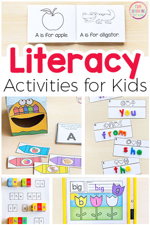 Literacy Activities for Kids Feature