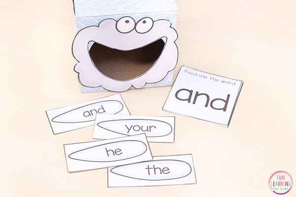 A fun sight word game for a weather theme or rain theme.