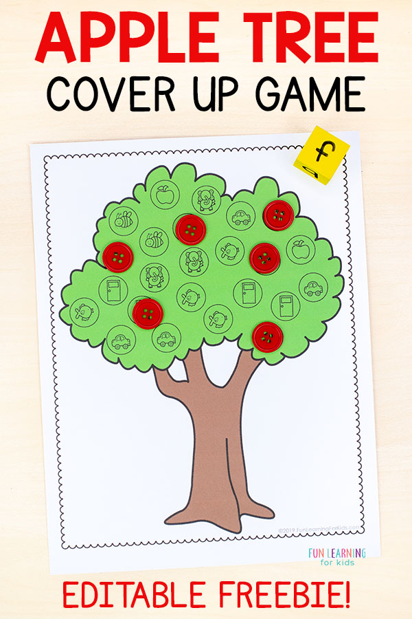A fun apple theme cover up alphabet activity for teaching letters and letter sounds this fall. Perfect for preschool and kindergarten literacy centers!