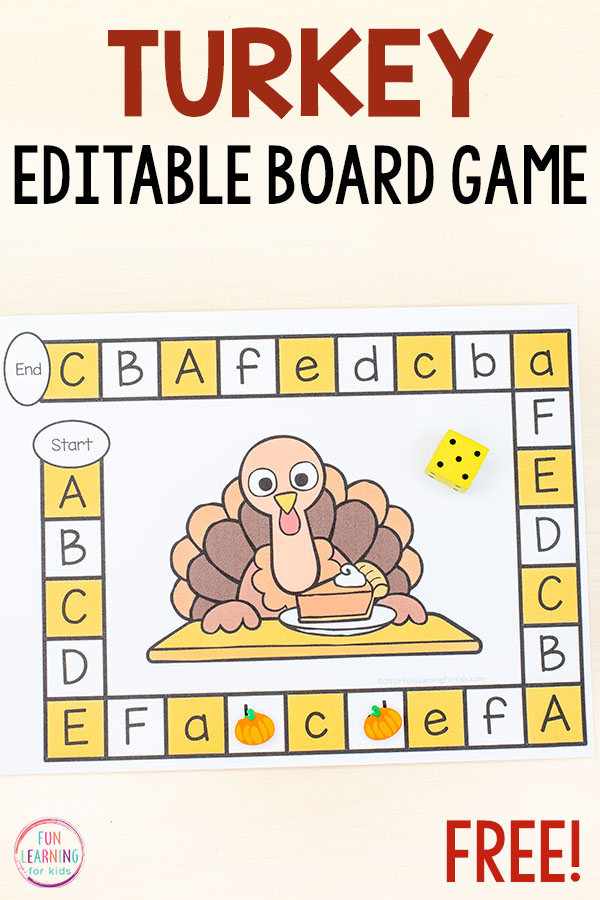 Thanksgiving game for kids