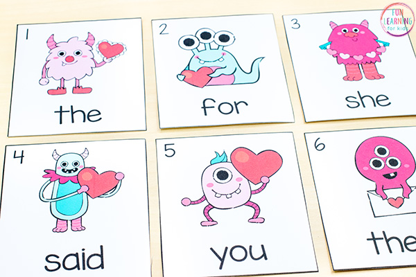 Free printable Valentine's Day theme write the room activity 