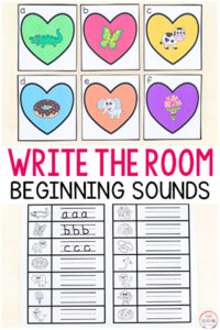 Valentine's Day beginning sounds write the room.