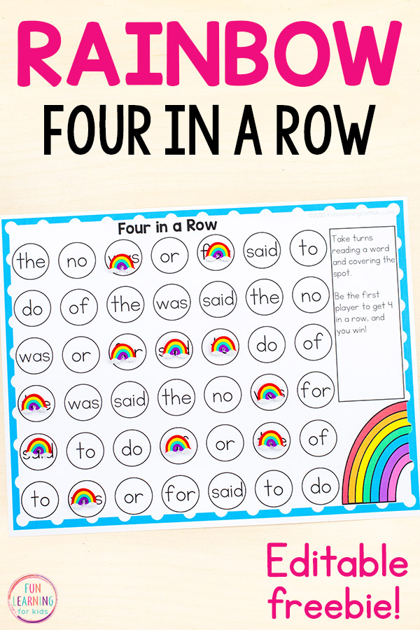 Phonics Rainbow Alphabet Literacy Cards with 20 Educational Game Instructions 