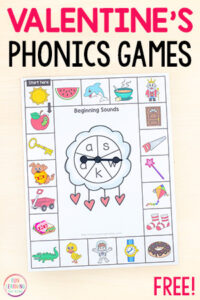 Valentine's Phonics Board Games