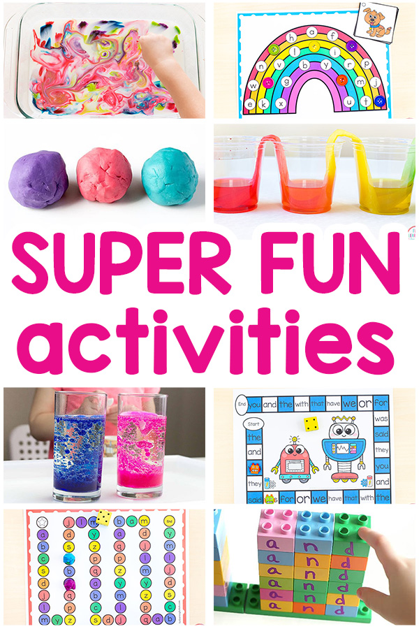 Fun activities for kids to do at home.