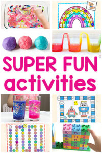 Fun activities for the kids to do indoors.