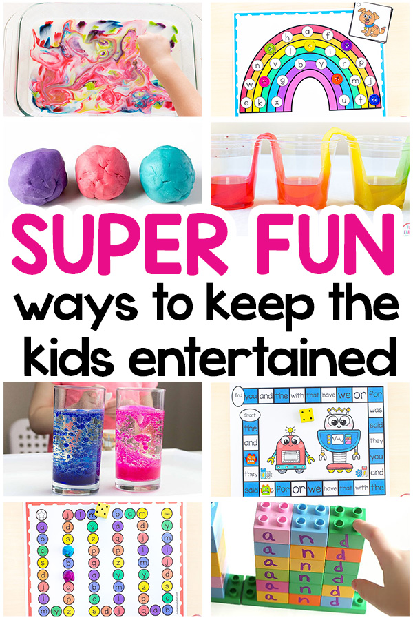 So many fun activities for kids to do indoors.