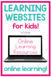 Educational websites for kids to use for distance learning and learning at home.