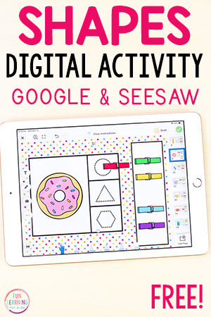 2D Shapes Activity for Google Classroom and Seesaw