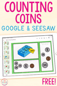 Counting coins activity.