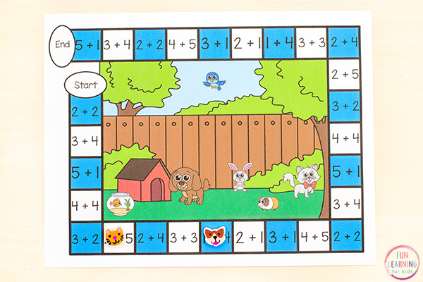 Free editable board game for your pet theme activities.