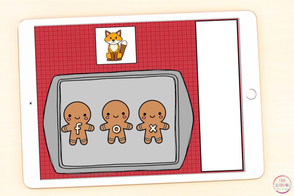 A free paperless gingerbread reading activity for Google Slides and Seesaw.