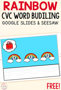 Rainbow theme CVC activity.