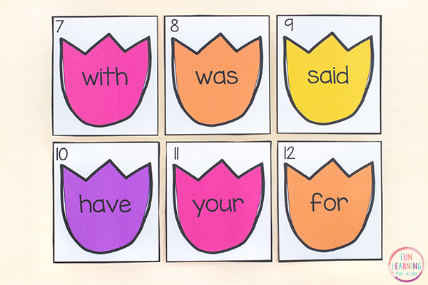 Free editable and printable write the room activity for spring.