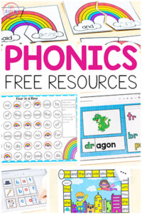 Phonics activities for kids who are learning to read.