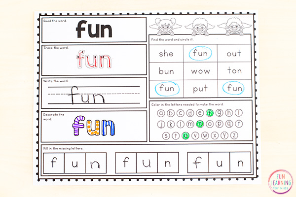 Editable work work worksheets for lots for kids.