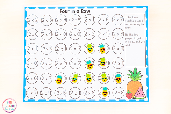 Free editable summer games for word work, phonics skills, math facts and more!