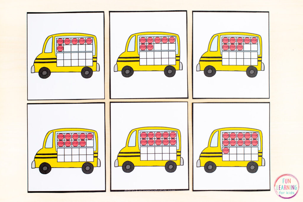 A free back to school count the room math activity for preschool and kindergarten.