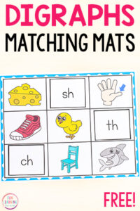 Digraphs reading activity for kids who are learning to read.