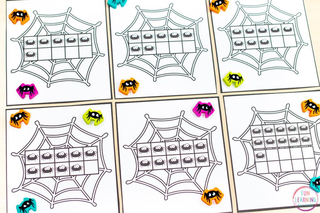 A free spider counting activity for kids.