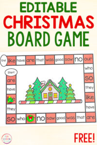 Free editable Christmas board games.