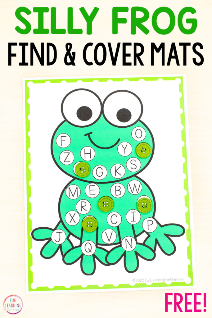 Pond theme alphabet activity for your literacy centers or small group time in preschool and kindergarten.