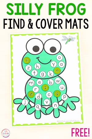 Frog Find and Cover Beginning Sounds Letter Mat Printable