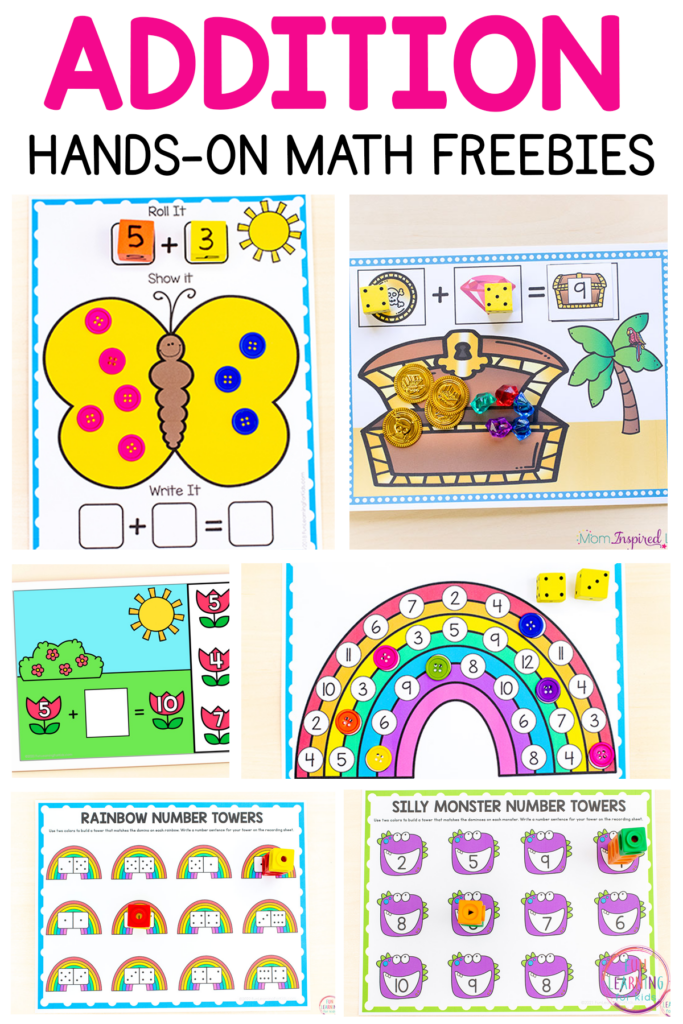 Addition activities and addition games for kids to learn to add numbers.