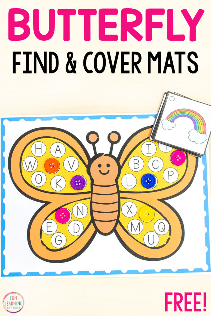 Butterfly beginning sounds activity for learning to isolate sounds and identify the letters that make those sounds.