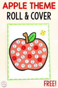 Free printable apple math activity for kids.