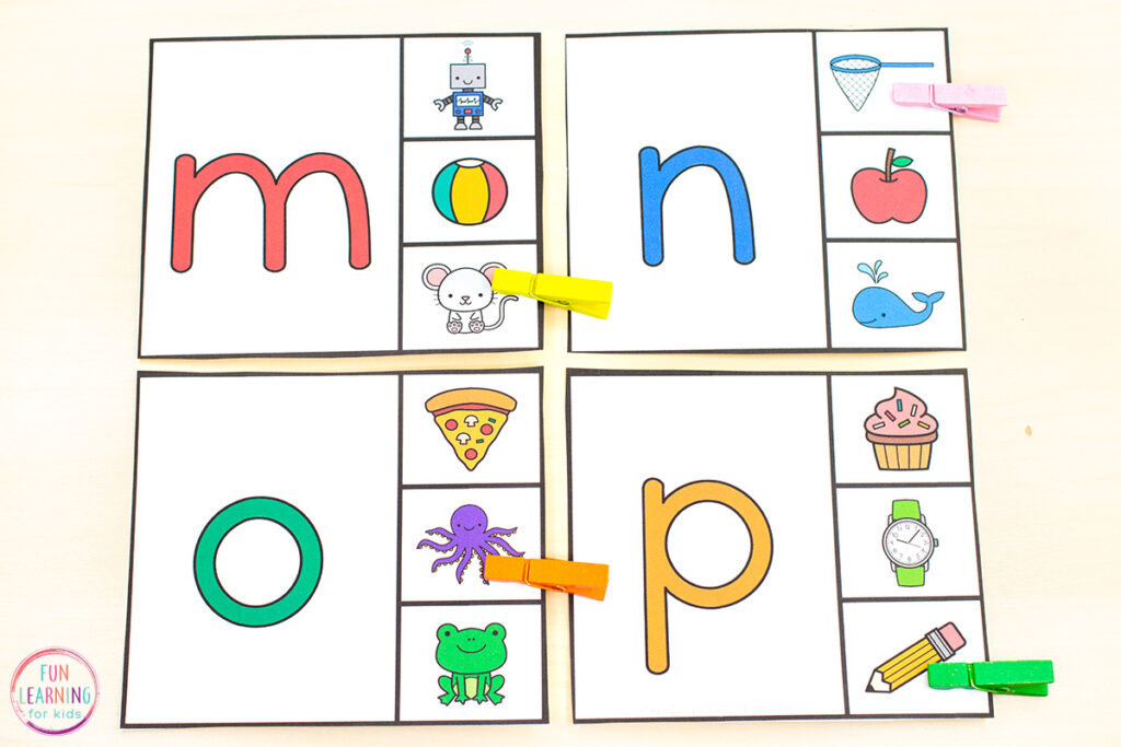 A fun fine motor alphabet activity for learning letters and working on fine motor skills.
