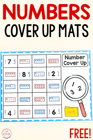 Free Printable Number Cover Up Mats