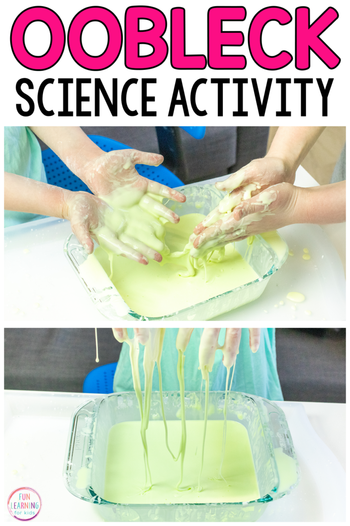 Find out how to make oobleck! This fun science and sensory activity is sure to be a hit with the kids!