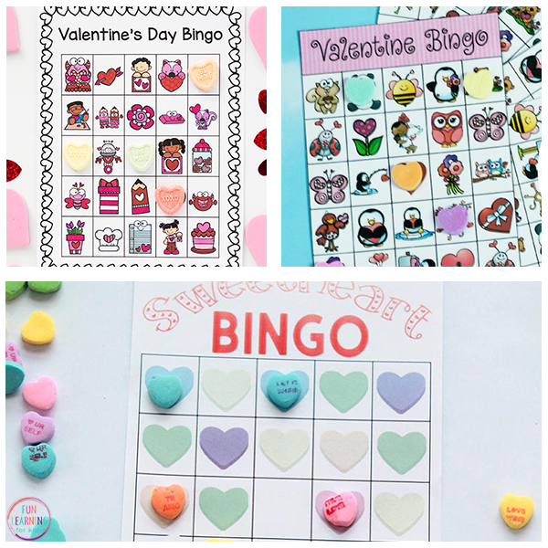 Valentine's Bingo Games for Kids