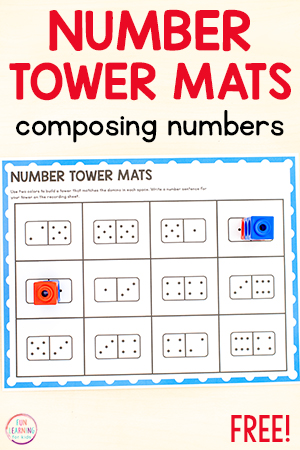Number Tower Mats Free Printable