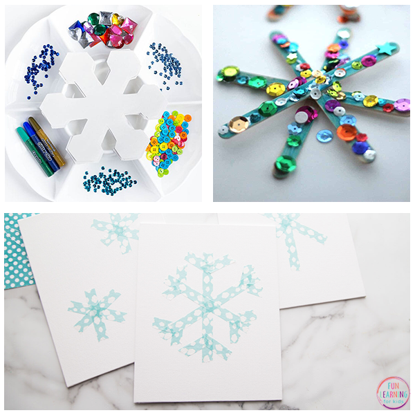 Winter snowflake art projects.