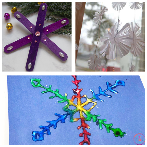 Snowflake art projects.
