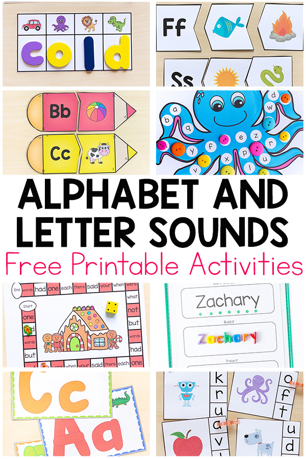 Free alphabet printables for kids.