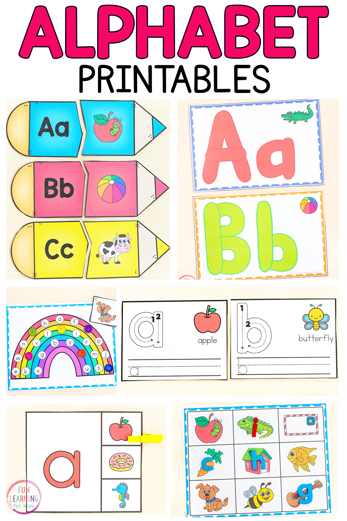 Alphabet Printables for Preschool, Kindergarten and First Grade
