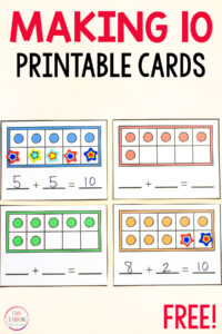 Make Ten Math Activity Free Printable