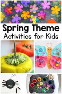 Spring theme resources for teaching preschool and kindergarten.
