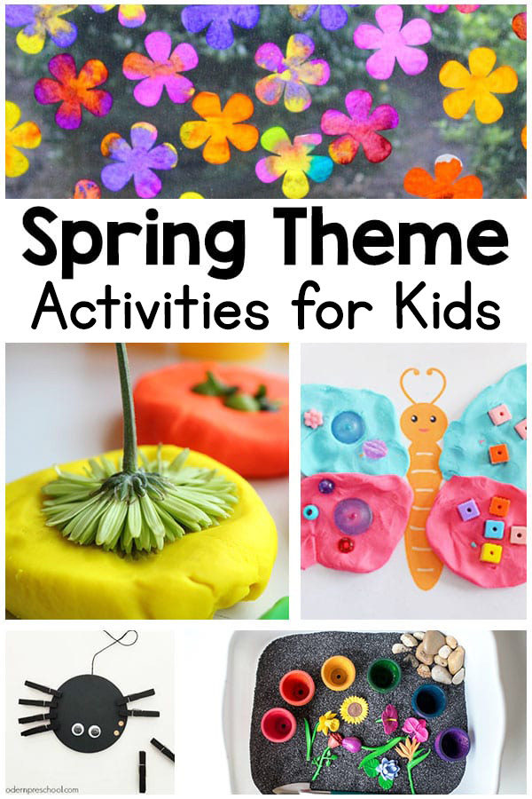 Spring theme activities for kids.