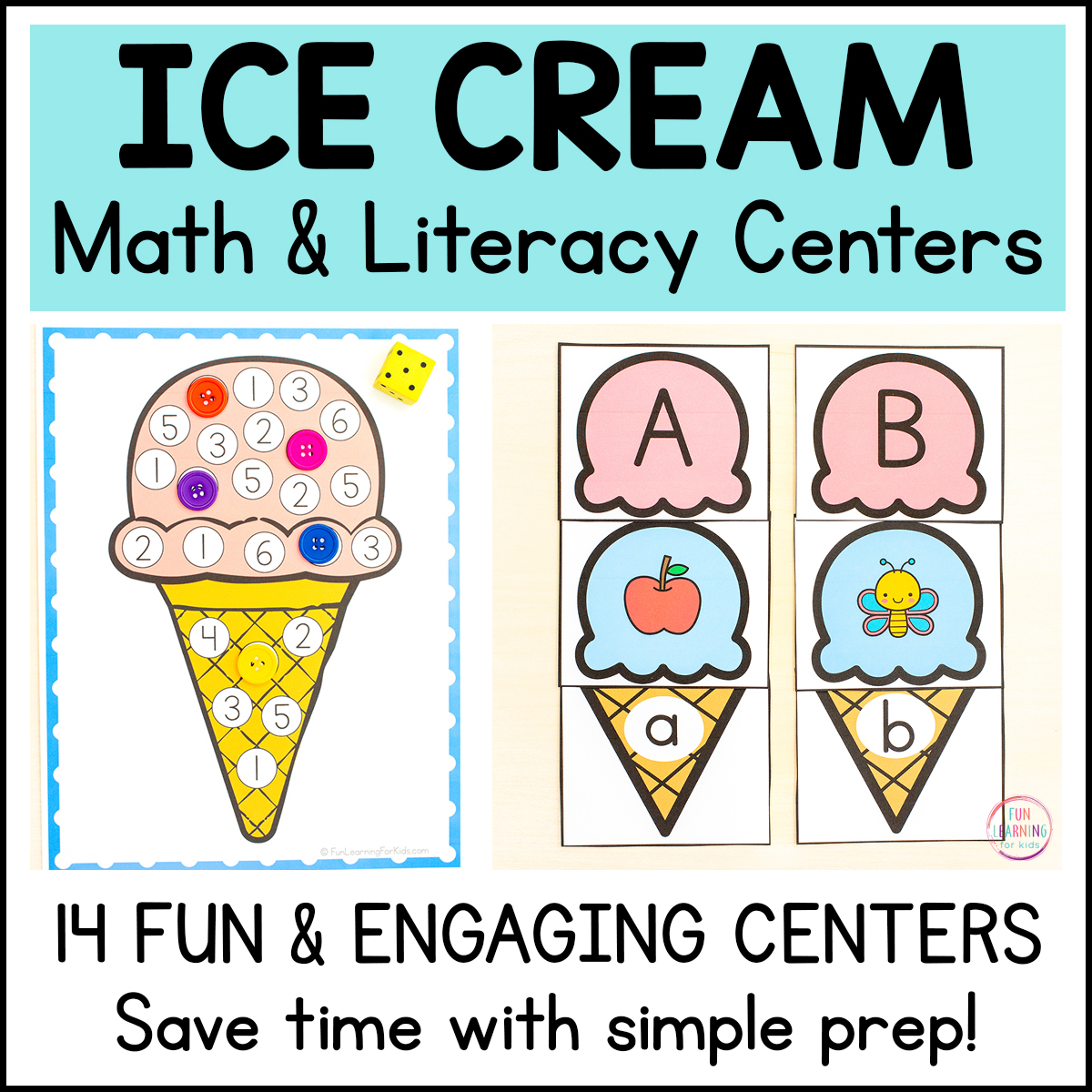 Ice Cream Math and Literacy Centers 1 (1)