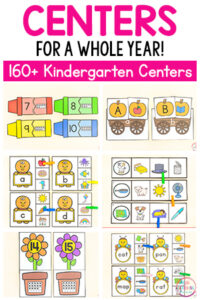 Kindergarten centers for math and literacy stations in your kindergarten classroom.